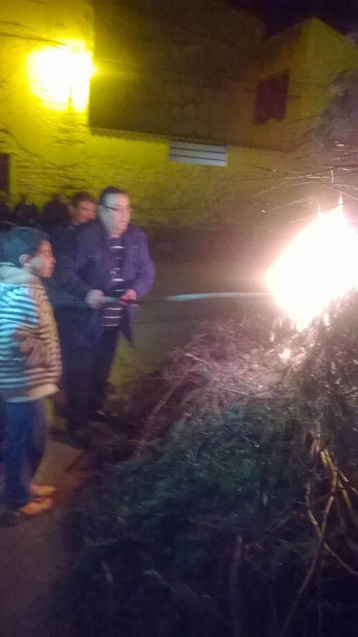 Encendido hoguera San Valero 2015