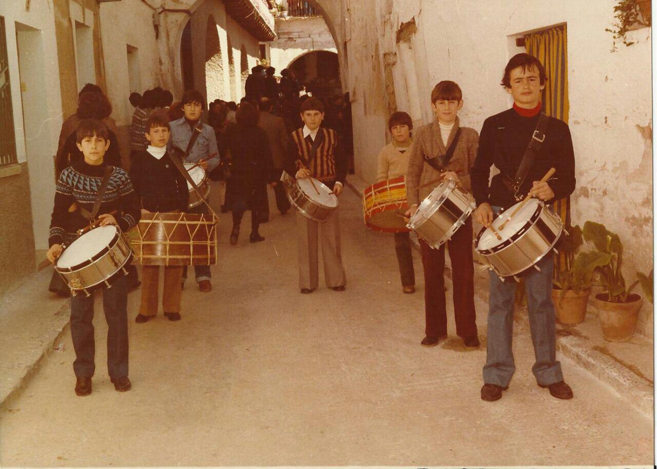 Cuadrilla de tambores, años 70